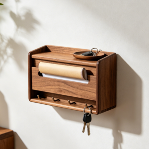 Compact Key Holder with Mail Slot